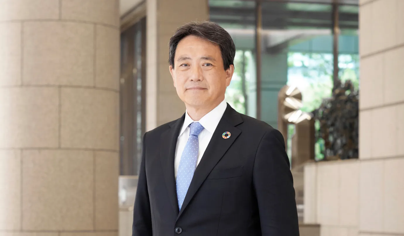 代表取締役頭取 片岡達也の写真