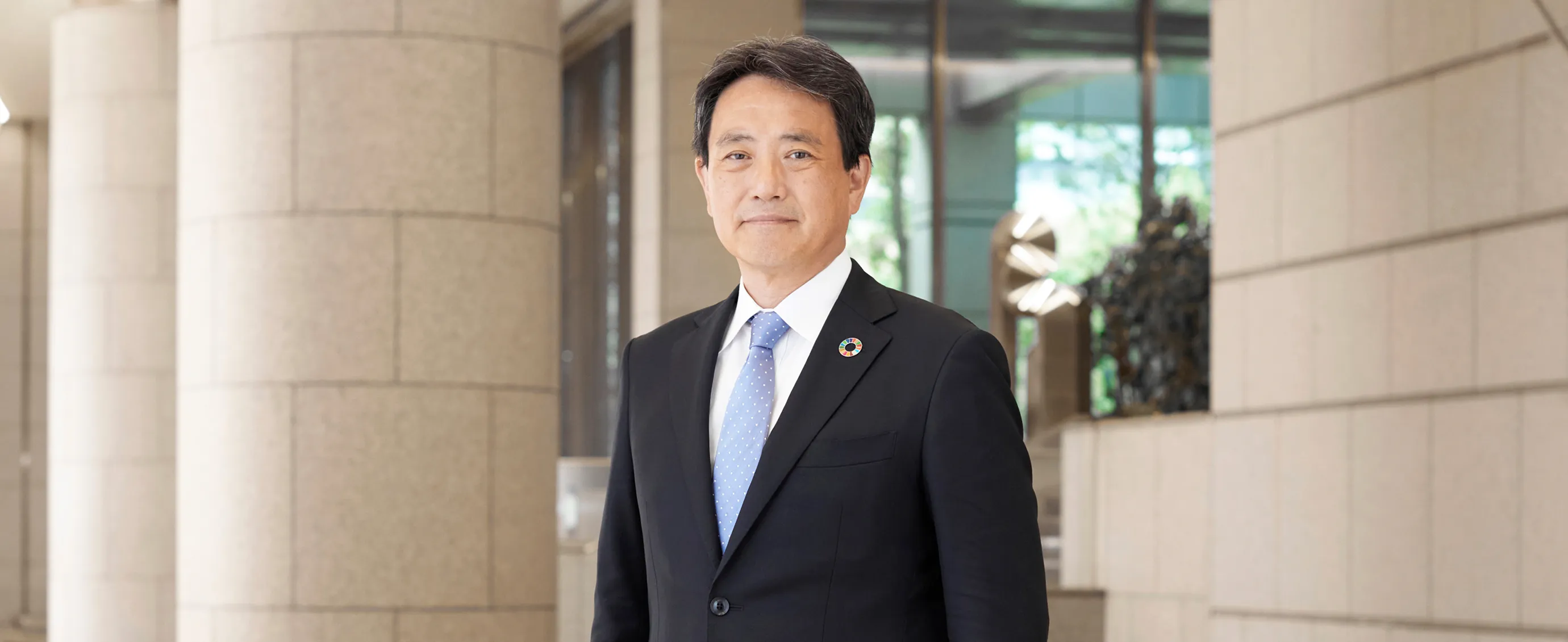 代表取締役頭取 片岡達也の写真